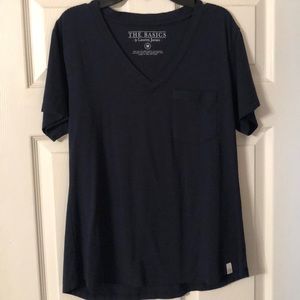 The Basics by Lauren James navy blue tee